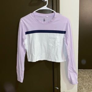 Long Sleeve Cropped Tee